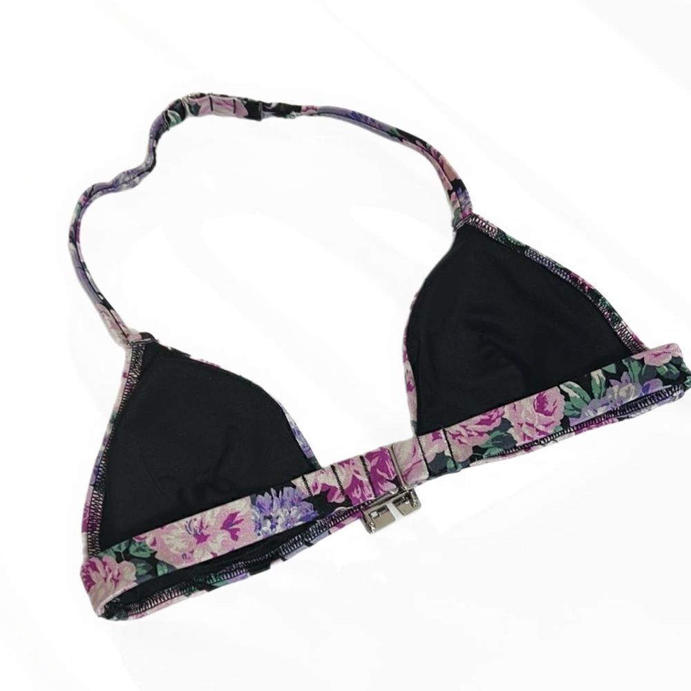 Victoria’s Secret Swim VS Shine Hardware Halter Bikini Top in Mixed Floral - Picture 4 of 5